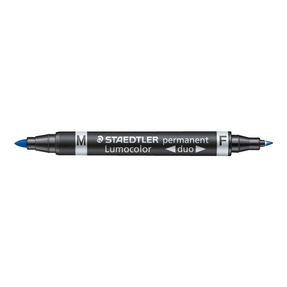 STAEDTLER STAEDTLER Lumocolor duo - märkpenna med dubbel spets - blå