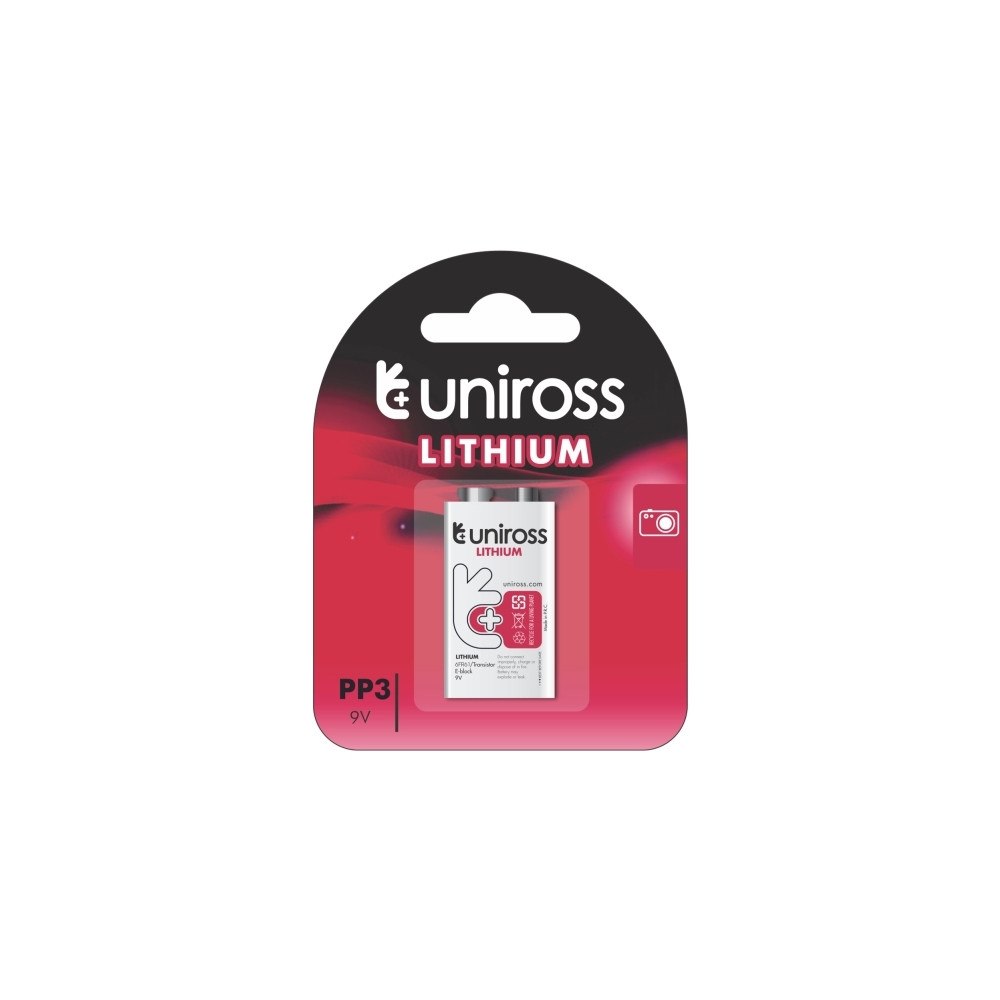 Uniross Batteries Litium Ultra CR9V