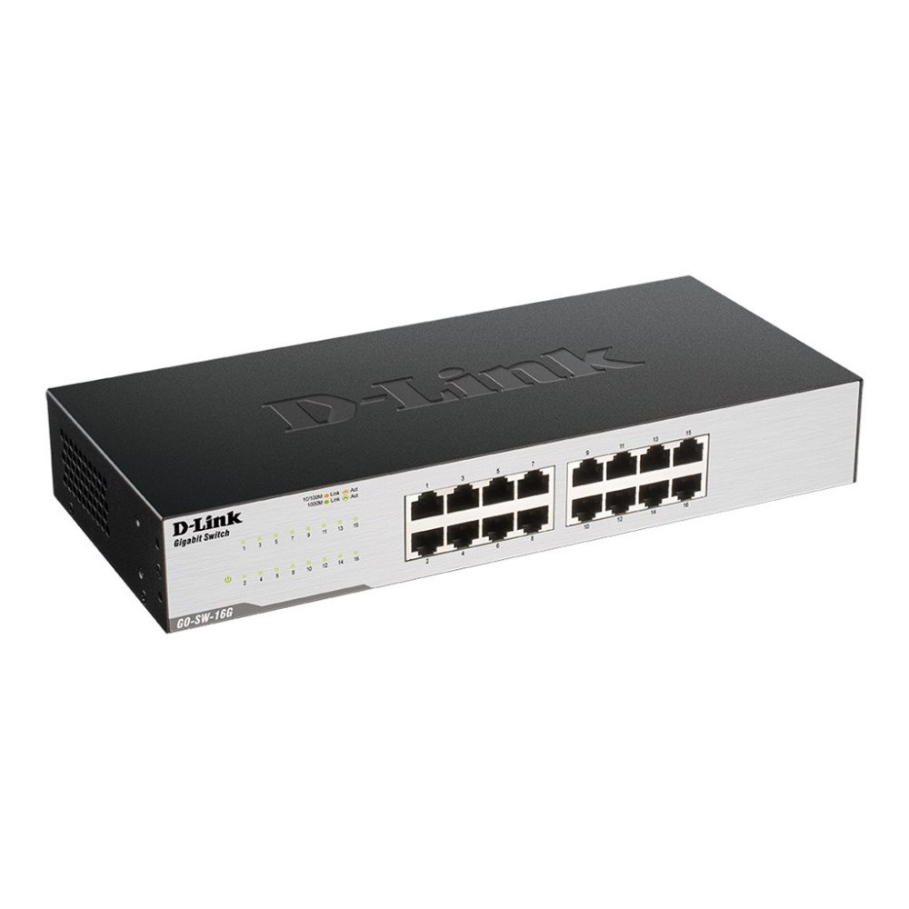 D-Link D-Link GO-SW-16G - switch - 16 portar - ohanterad