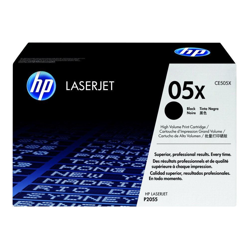 HP HP 05X - Lång livslängd - svart - original - LaserJet - tonerkassett (CE505X)