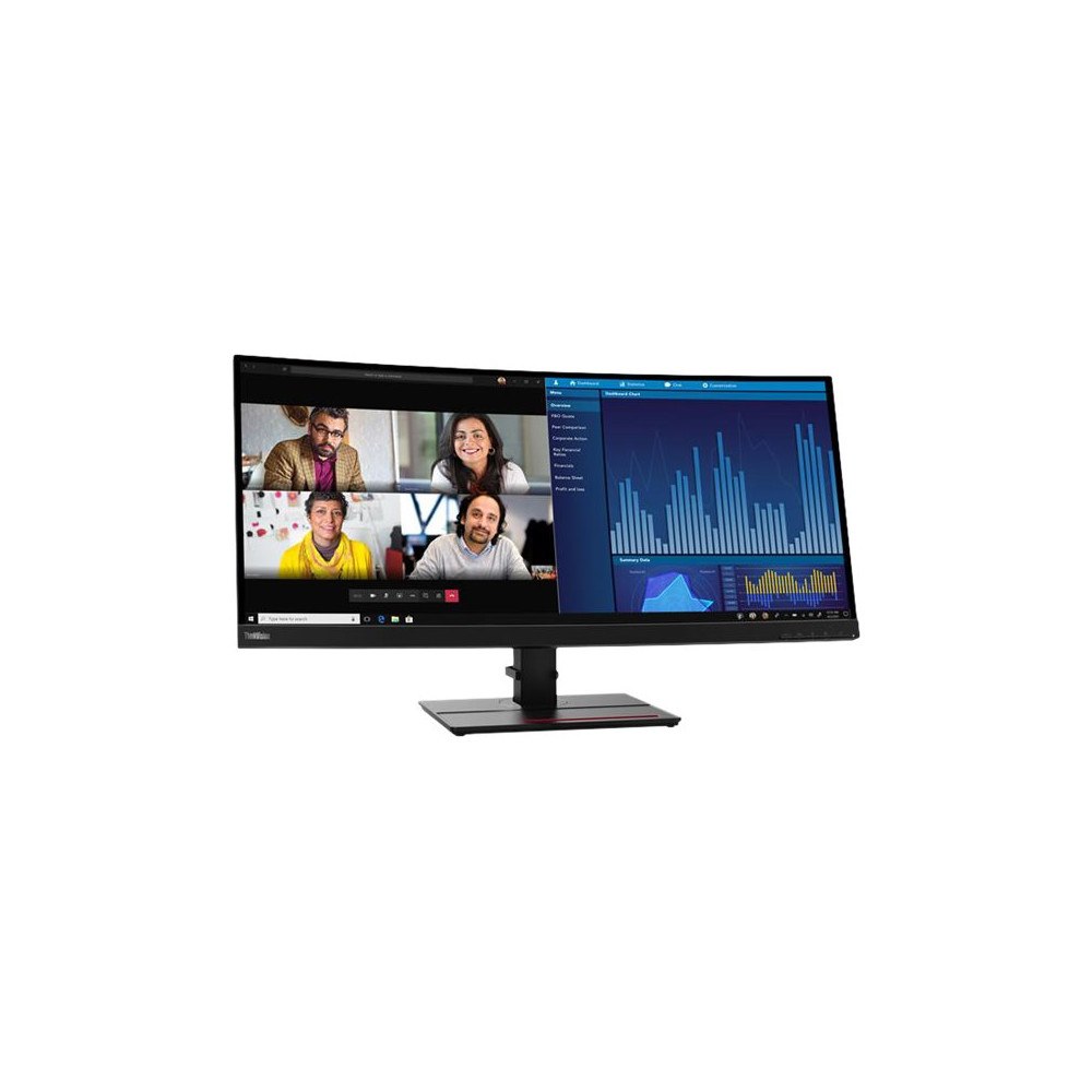 Lenovo Lenovo ThinkVision P34w-20 - LED-skärm - böjd - 34.14" - med ThinkVision MC 50 skärmwebbkamera