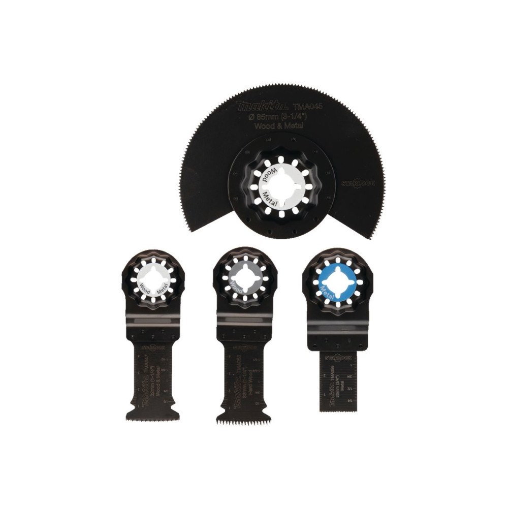 Makita Makita bladsats för multiverktyg - för trä, metall, epoxi - 4 delar