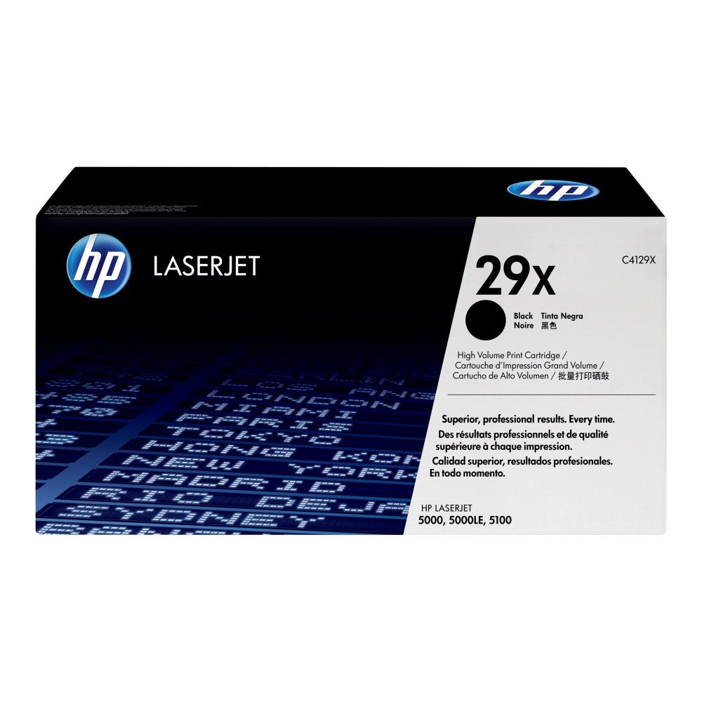HP HP 29X - Lång livslängd - svart - original - LaserJet - tonerkassett (C4129X)
