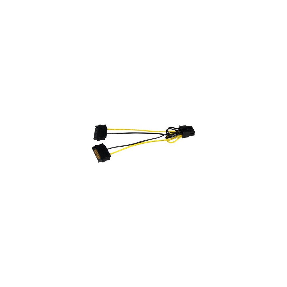 StarTech.com StarTech.com 6in SATA Power to 8 Pin PCI Express Video Card Power Cable Adapter - SATA to 8 pin PCIe power - strömkabel...