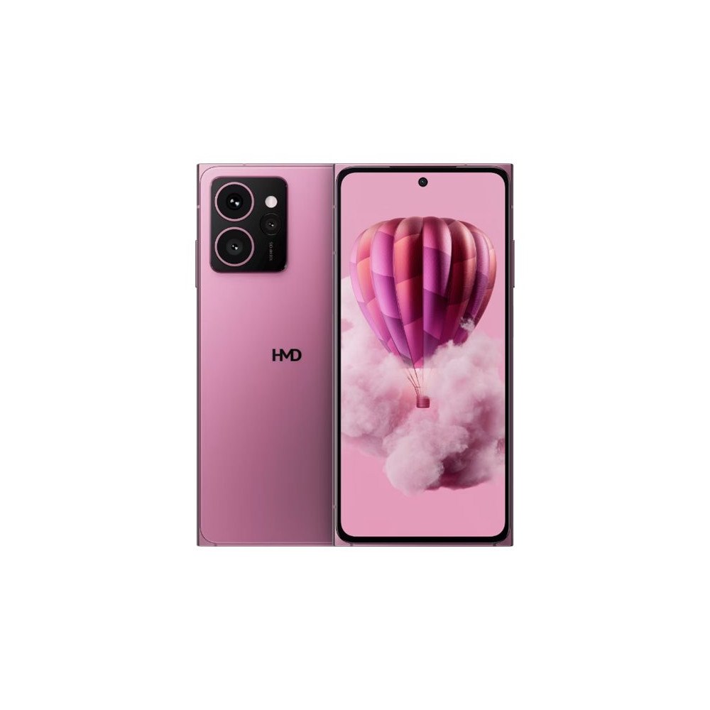HMD Global HMD Skyline - neonrosa - 5G pekskärmsmobil - 128 GB - GSM