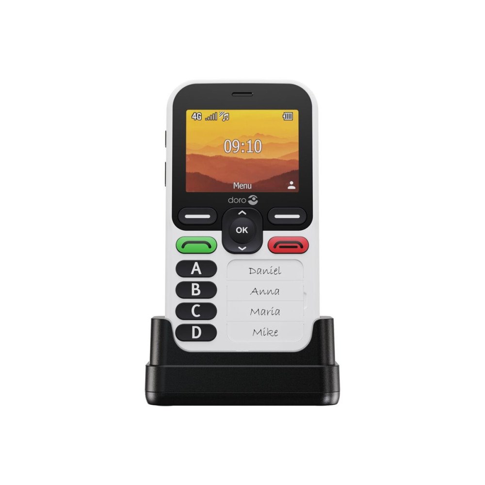Doro DORO Leva X10 - svart / vit - 4G funktionstelefon - 128 MB - GSM