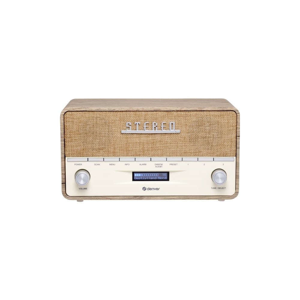 Denver [AI-genererad titel] Denver Dab-36Lw Dab-radio med Bluetooth...
