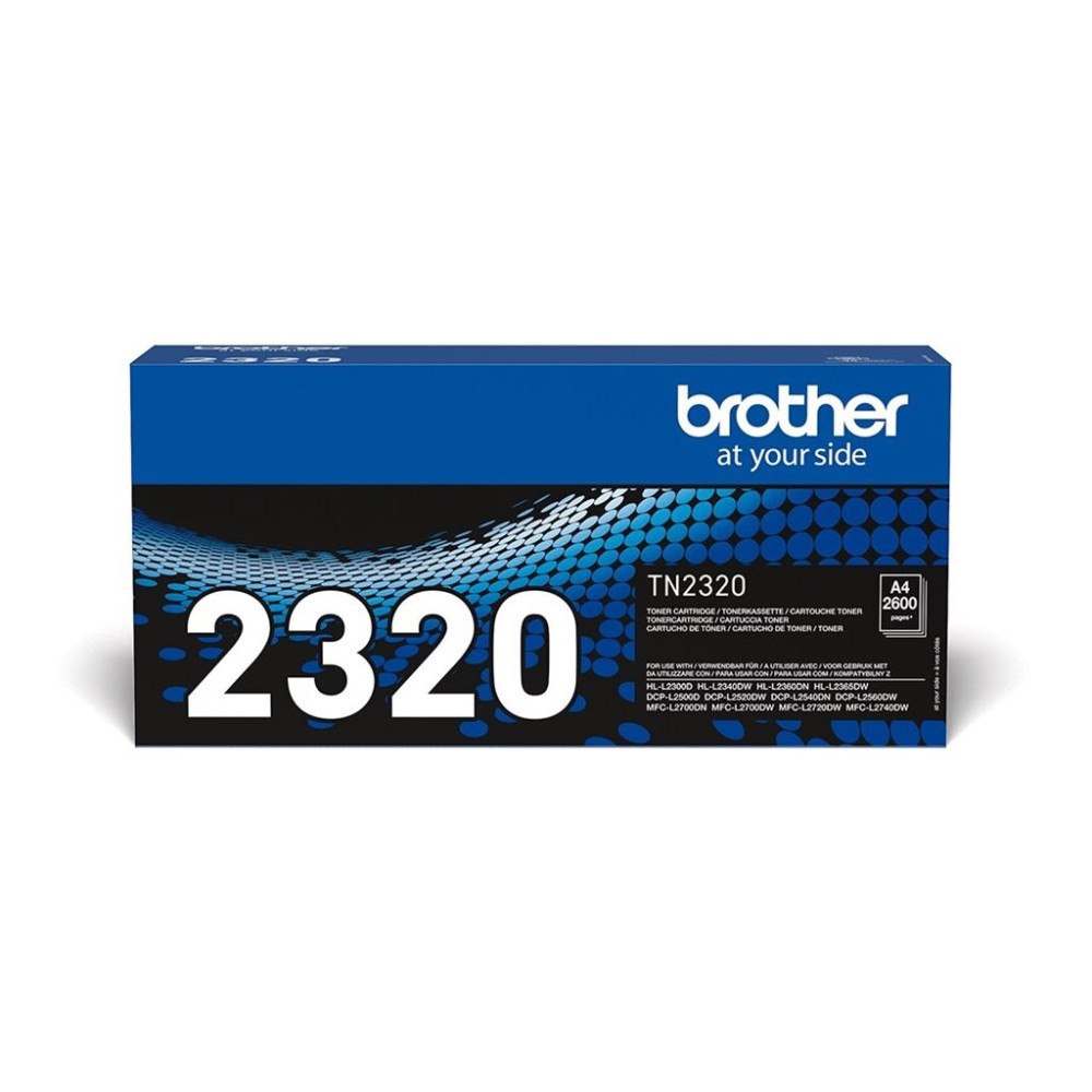 Brother Brother TN2320 - svart - original - tonerkassett
