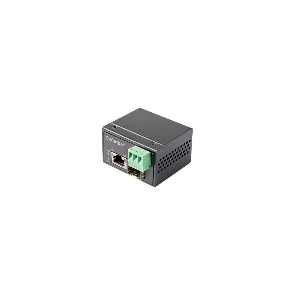 StarTech.com StarTech.com PoE+ industriell fiber till Ethernet-mediakonverterare 30 W - SFP till RJ45 - Singlemode/Multimode fiber ti...