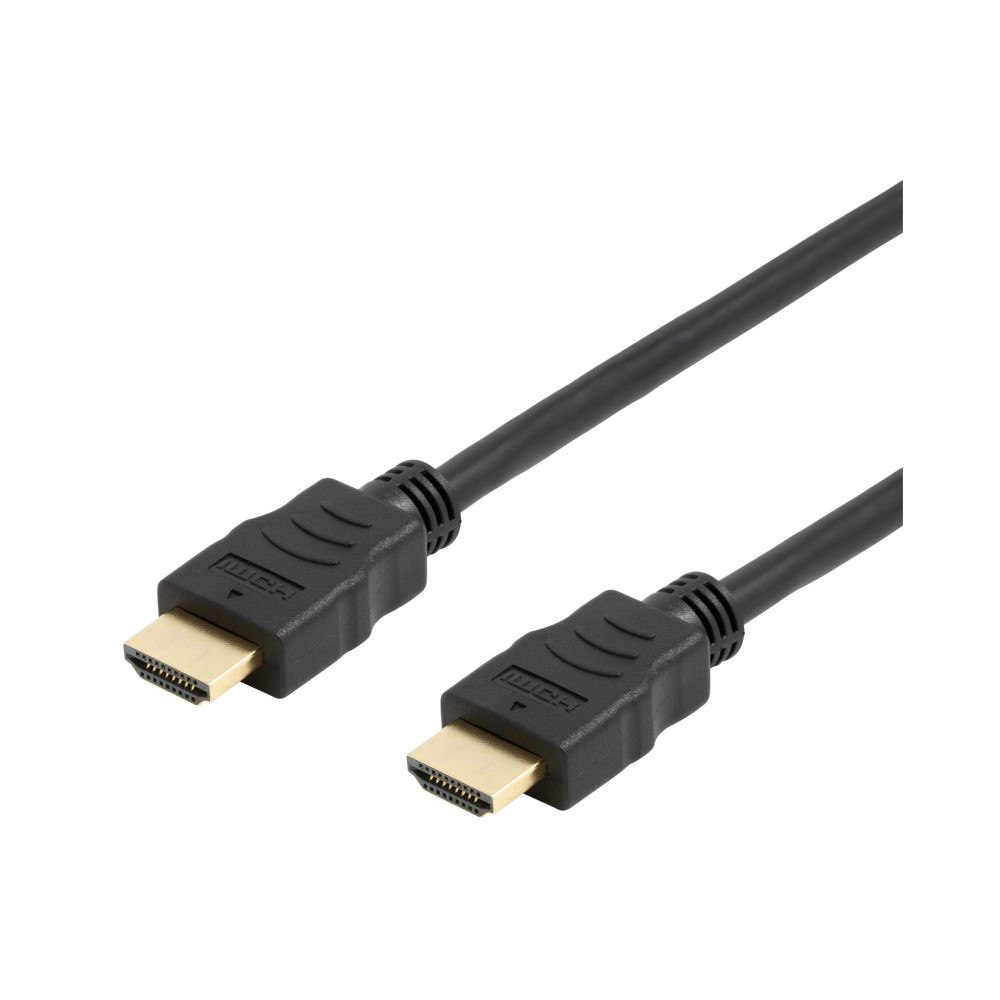 Deltaco DELTACO Office HDMI-1010D-DO - HDMI-kabel med Ethernet - 1 m
