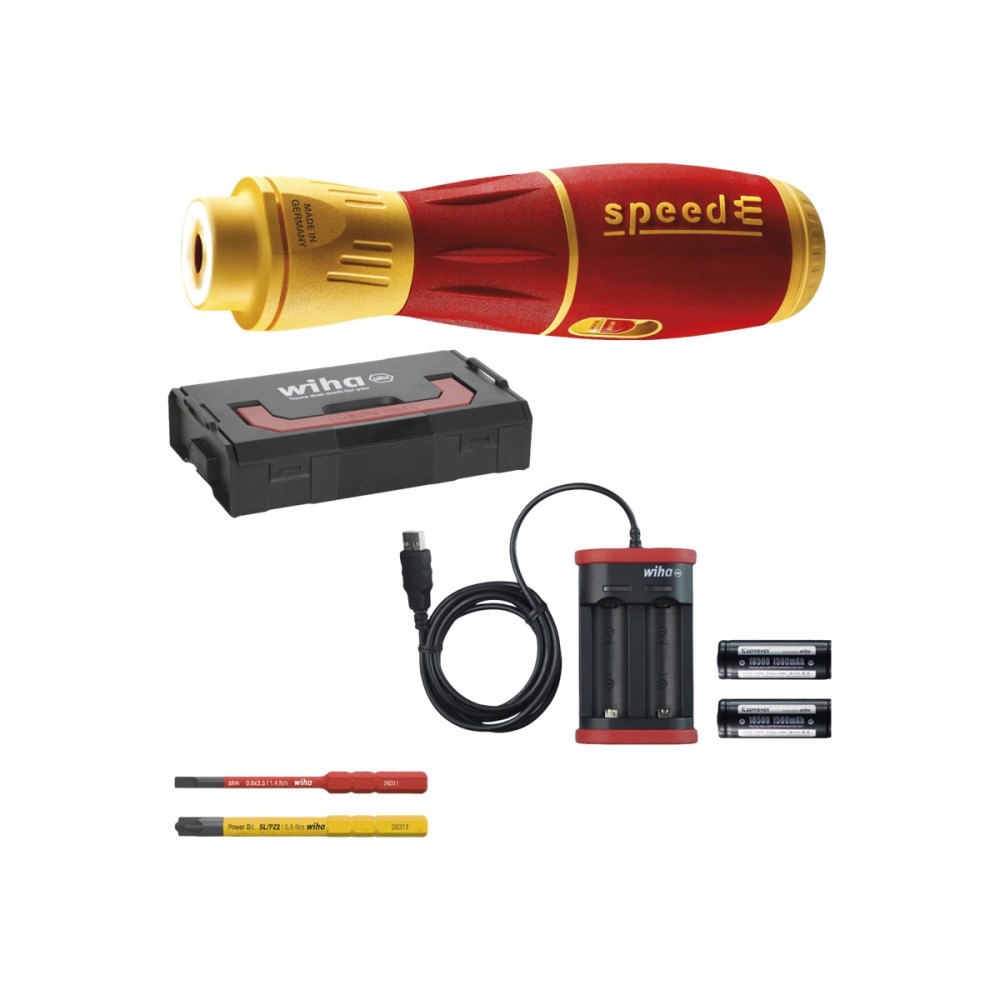 Wiha Wiha speedE II electric 591 - E-Screwdriver Set - sladdlös - 2 batterier