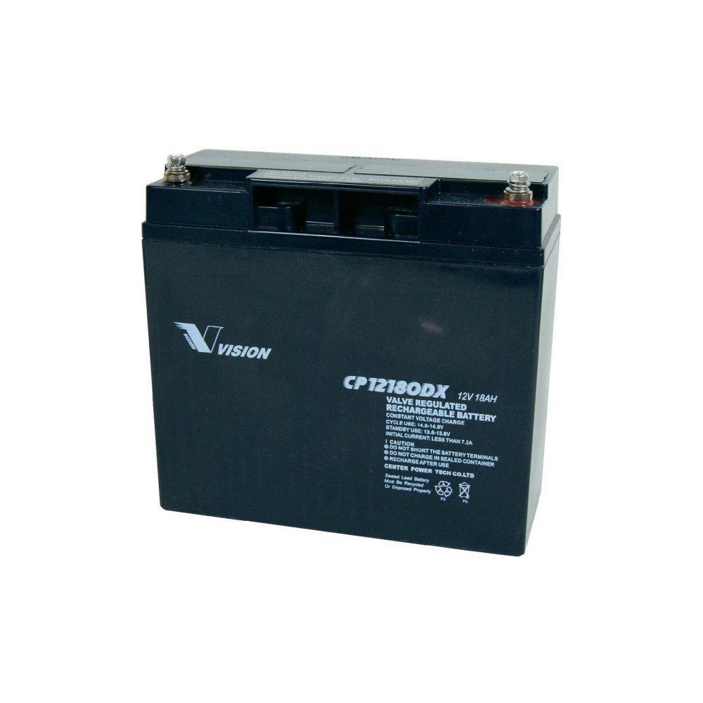 Vision Akkus Vision Batterier CP12180DX CP12180DX Blybatteri 12 V 18 Ah B...