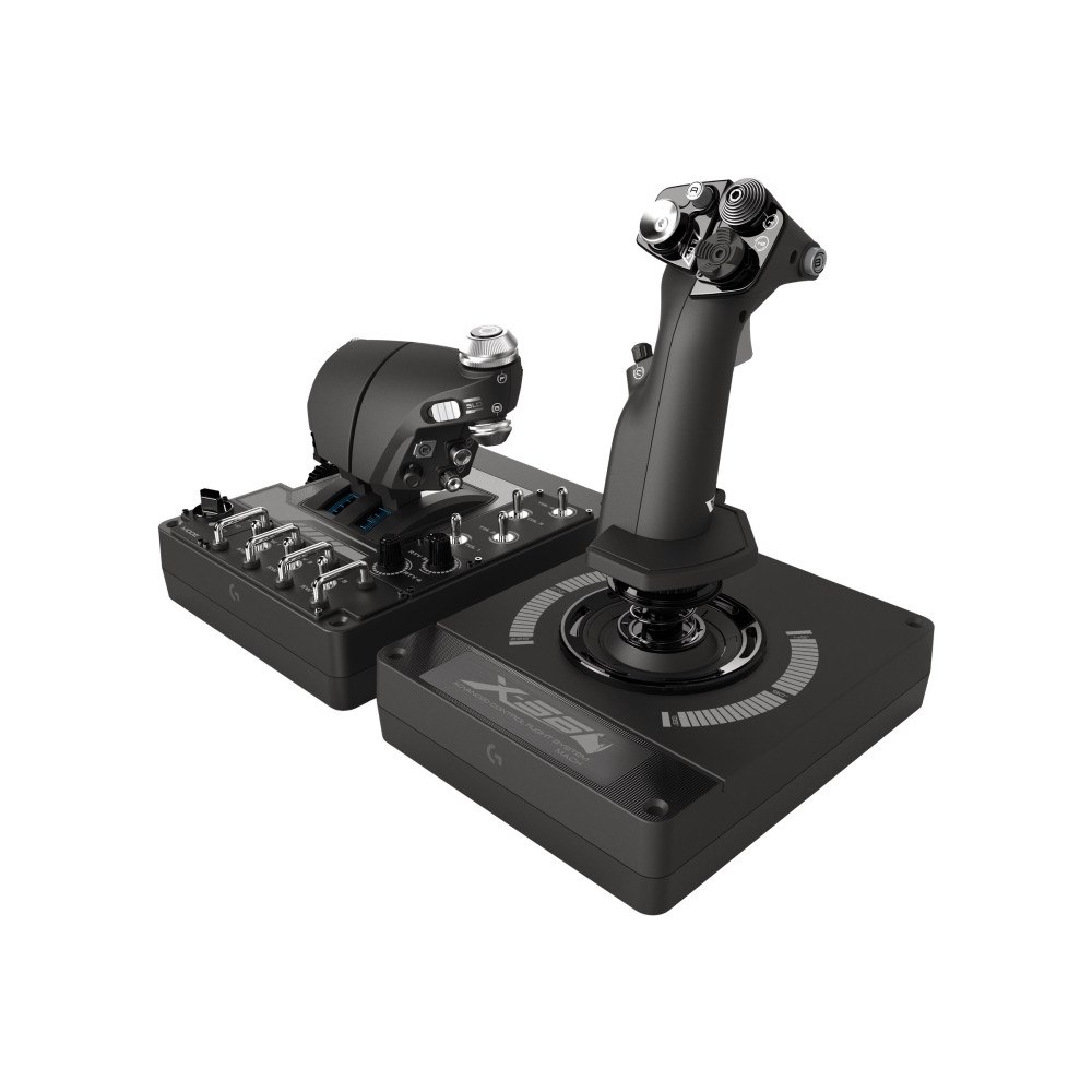 Logitech Logitech X56 H.O.T.A.S. - joystick och spjäll - kabelansluten