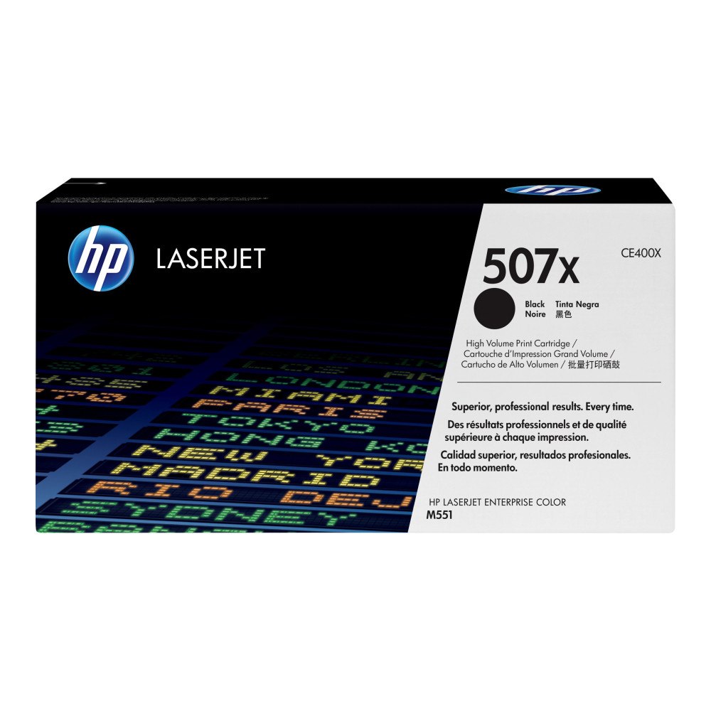 HP HP 507X - Lång livslängd - svart - original - LaserJet - tonerkassett (CE400X)