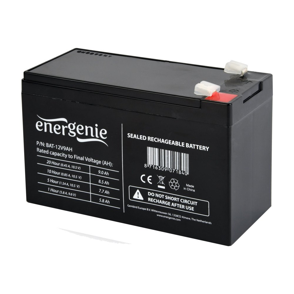 Gembird Gembird BAT-12V9AH - UPS-batteri - Bly-syra - 9 Ah