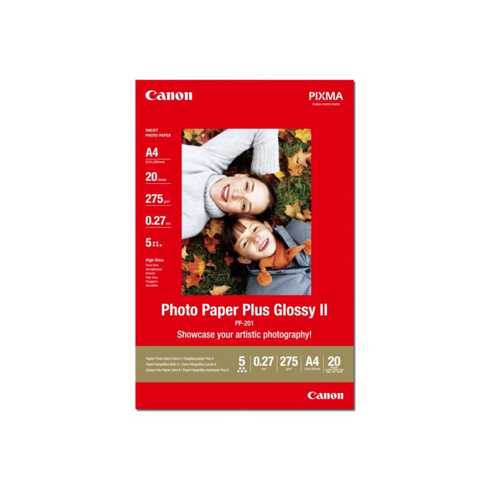 CANON Canon Photo Paper Plus Glossy II PP-201 - fotopapper - blank - 20 ark - A4 - 275 g/m²