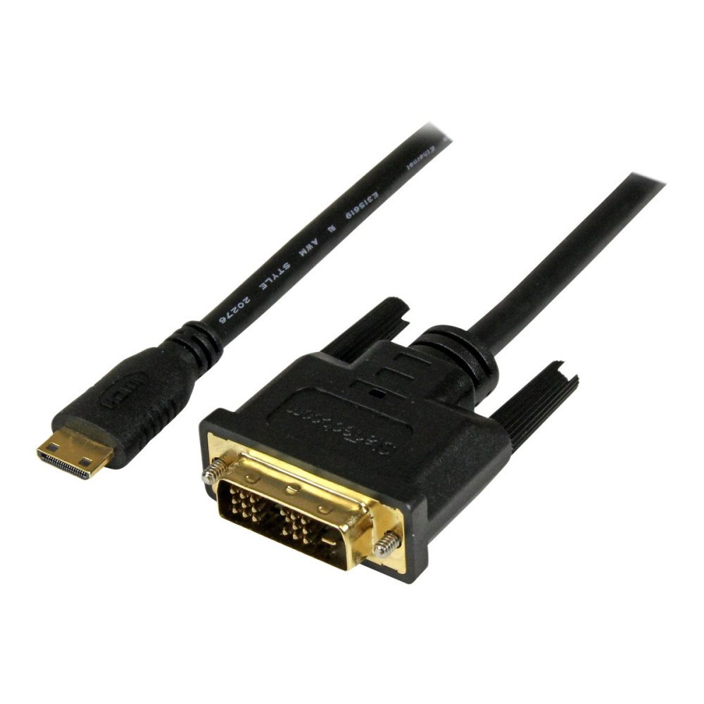 StarTech.com StarTech.com 2m Mini HDMI to DVI-D Cable - M/M - 2 meter Mini HDMI to DVI Cable - 19 pin HDMI (C) Male to DVI-D Male - 1...