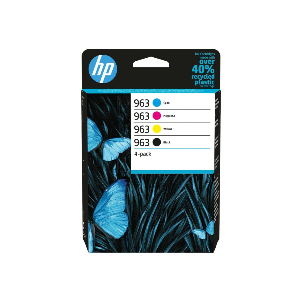 HP HP 963 - 4-pack - svart, gul, cyan, magenta - original - bläckpatron