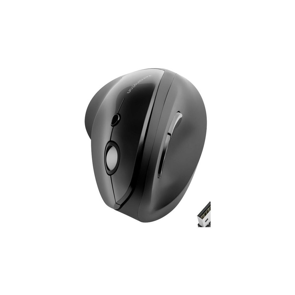 KENSINGTON Kensington Pro Fit Ergo Vertical Wireless Mouse - vertikal mus - 2.4 GHz - svart