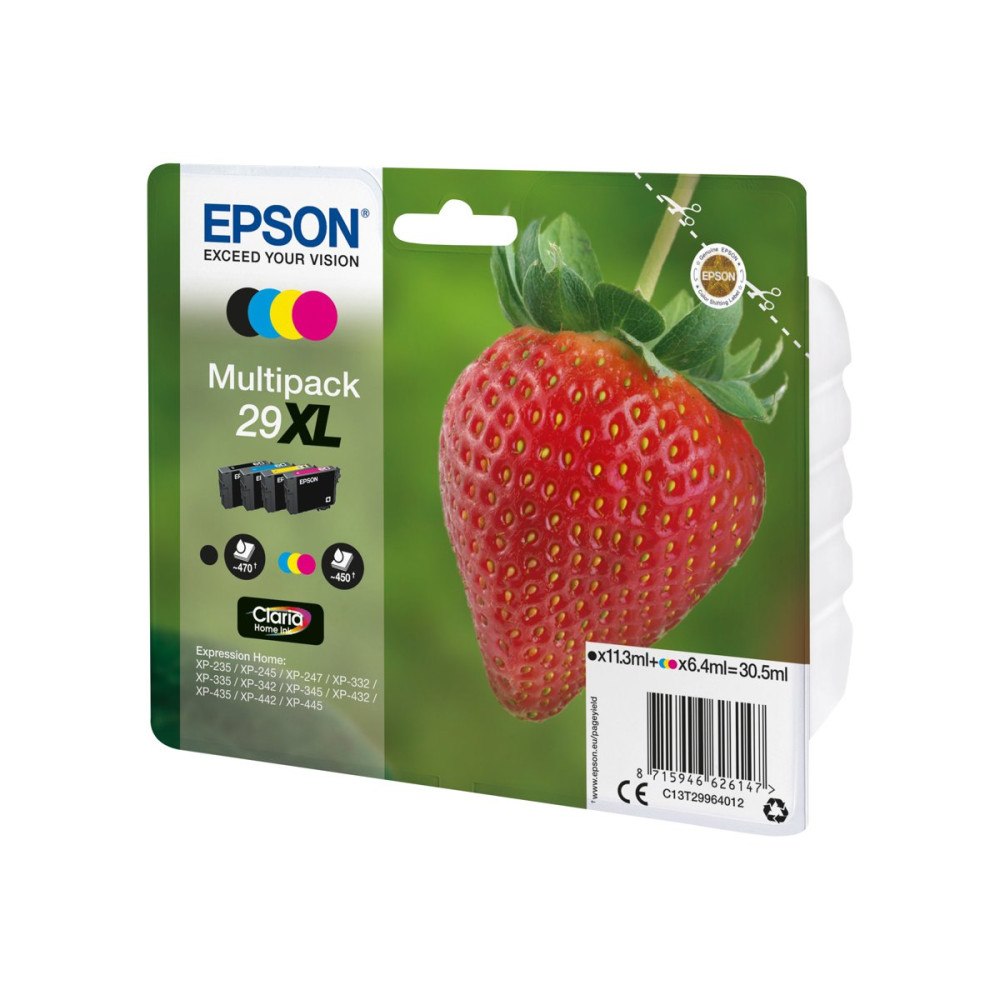 EPSON Epson 29XL Multipack - 4-pack - XL - svart, gul, cyan, magenta - original - bläckpatron