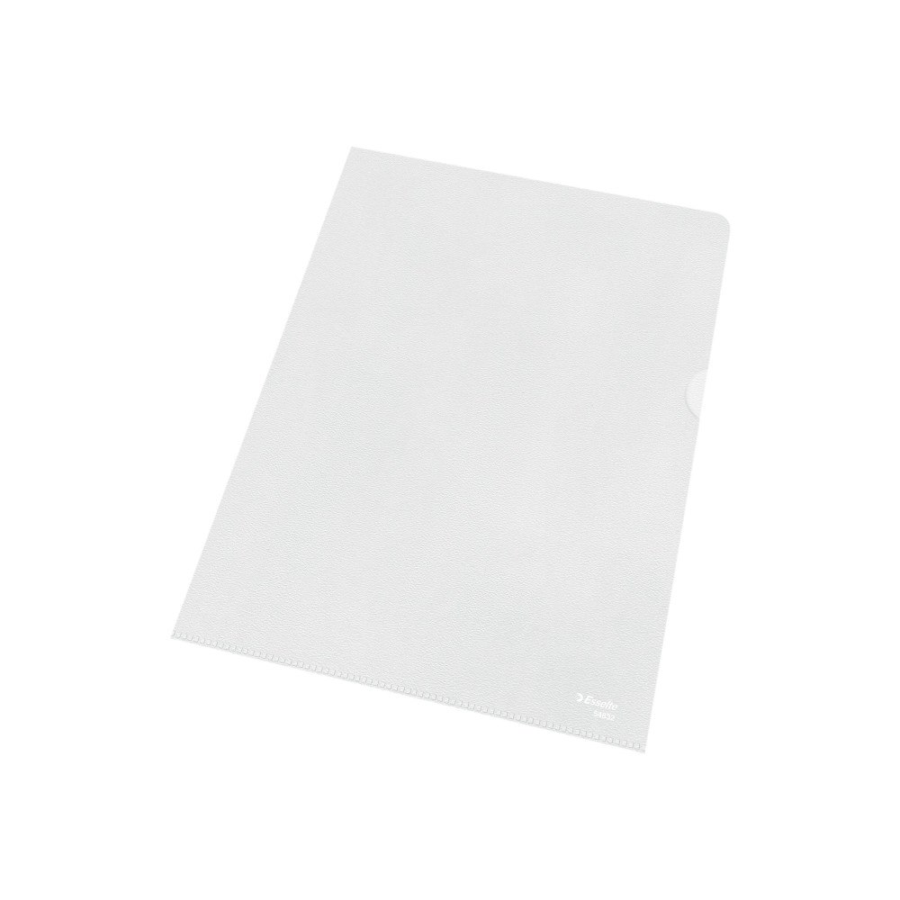 ESSELTE Esselte Standard Plus - L-formad mapp - för A4 - kapacitet: 40 ark - transparent (paket om 100)