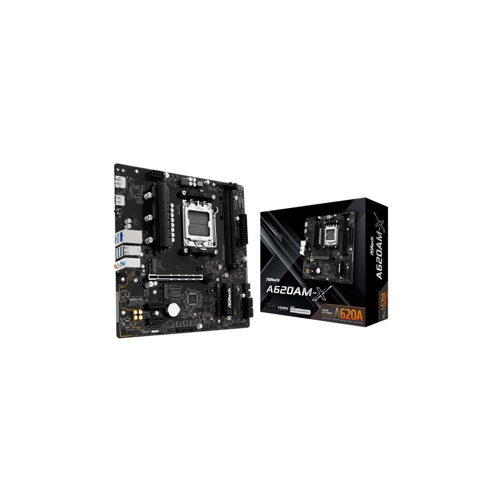 ASRock ASRock A620AM-X - moderkort - micro ATX - Socket AM5 - AMD A620A