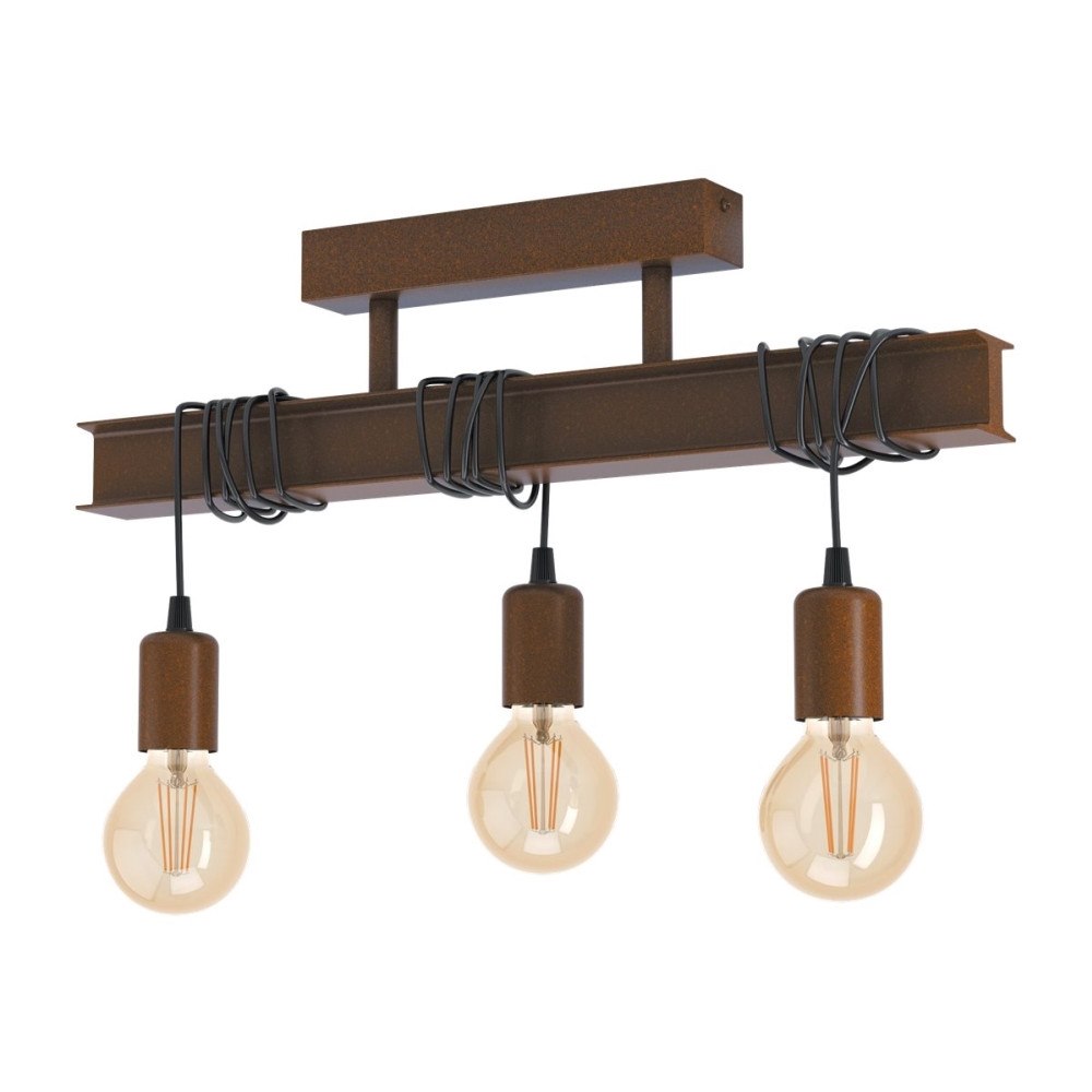 EGLO Eglo Townshend 4 - innertakslampa - E27 - antikbrun