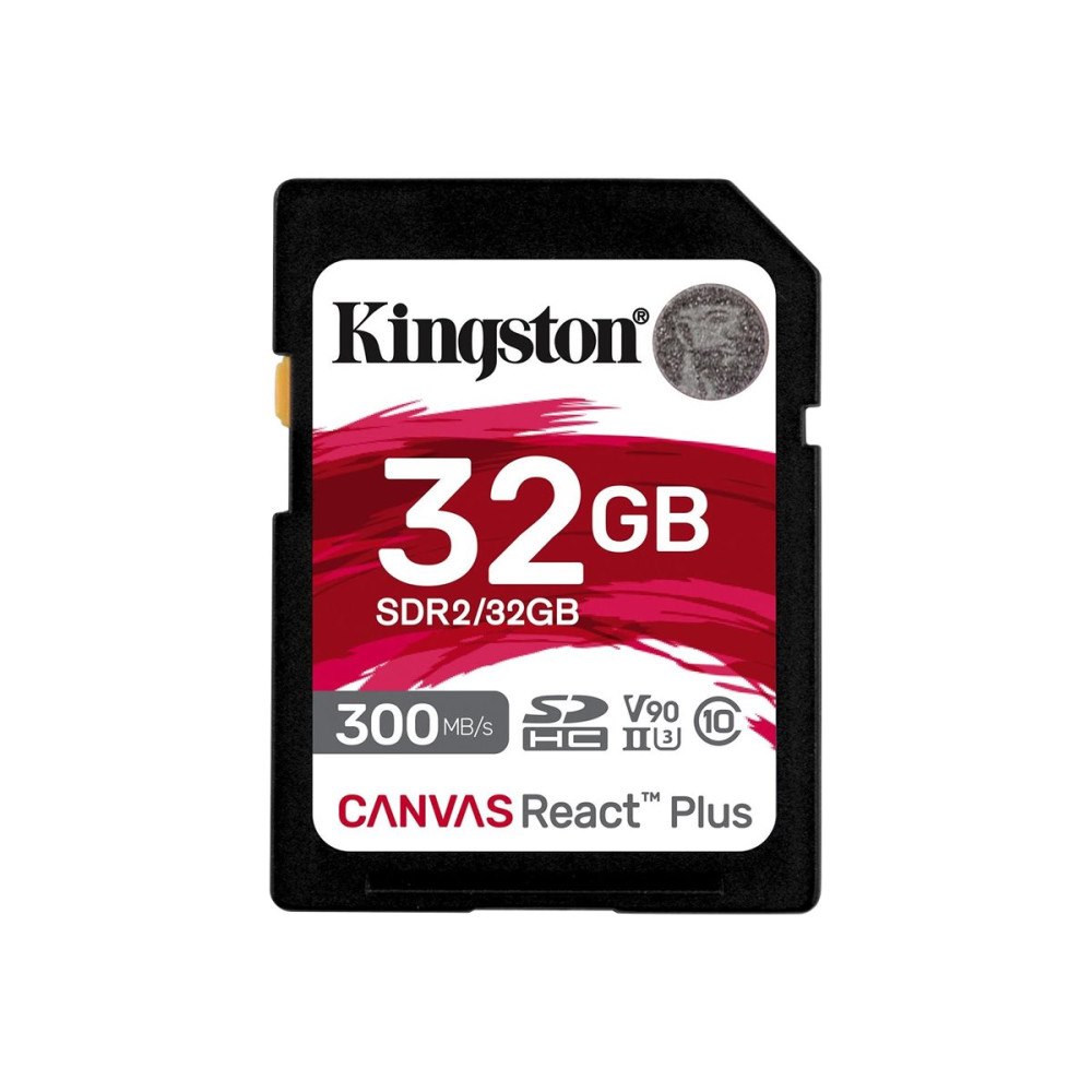 Kingston Technology Kingston Canvas React Plus - flash-minneskort - 32 GB - SDXC UHS-II