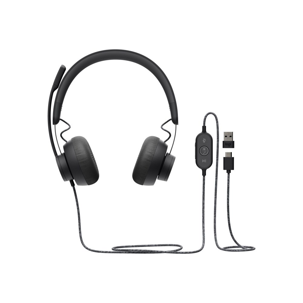 Logitech Logitech Zone Wired MSFT Teams - headset - USB-C