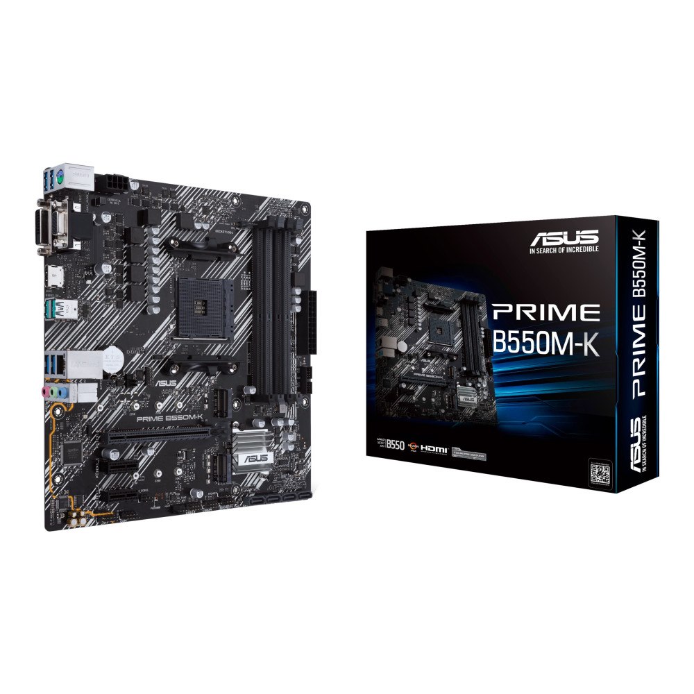 ASUS ASUS PRIME B550M-K - moderkort - micro ATX - Socket AM4 - AMD B550