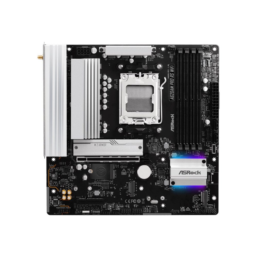 ASRock ASRock A620AM PRO RS WIFI - moderkort - micro ATX - Socket AM5 - AMD A620A