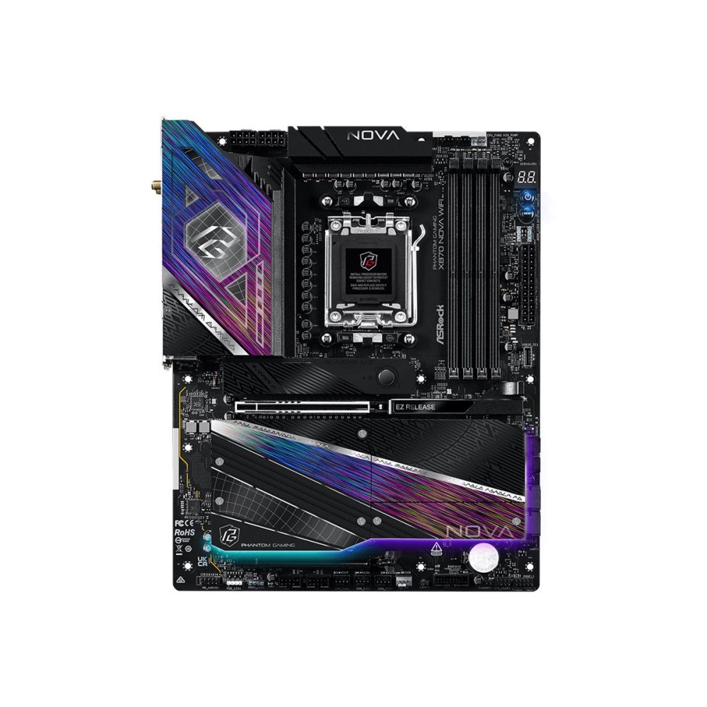 ASRock ASRock Phantom Gaming X870 NOVA WiFi - moderkort - ATX - Socket AM5 - AMD X870