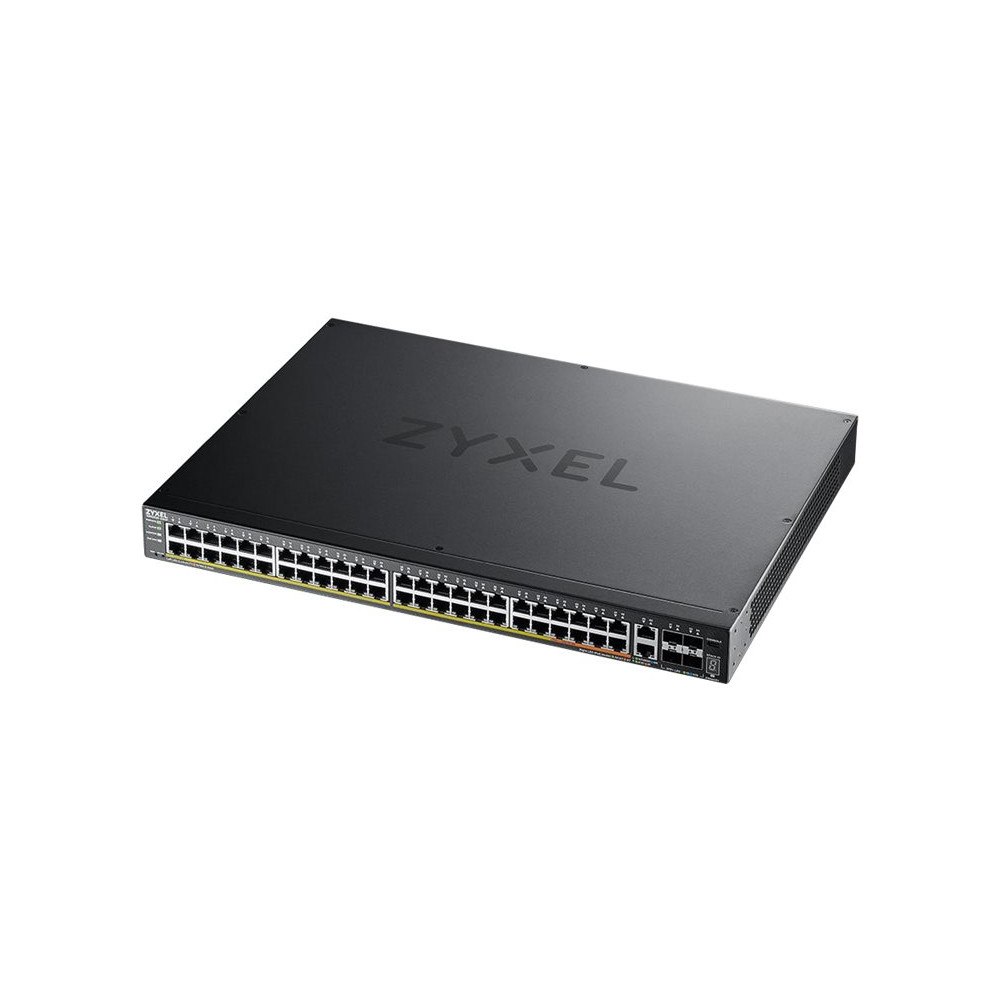 ZyXEL Zyxel XGS2220 Series XGS2220-54HP - switch - 48-portars GbE L3-åtkomst, NebulaFLEX Cloud med 6 10 G uplink - 54 portar -...