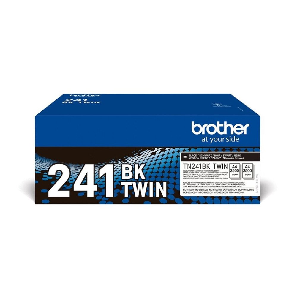 Brother Brother TN241BK - 2-pack - svart - original - tonerkassett
