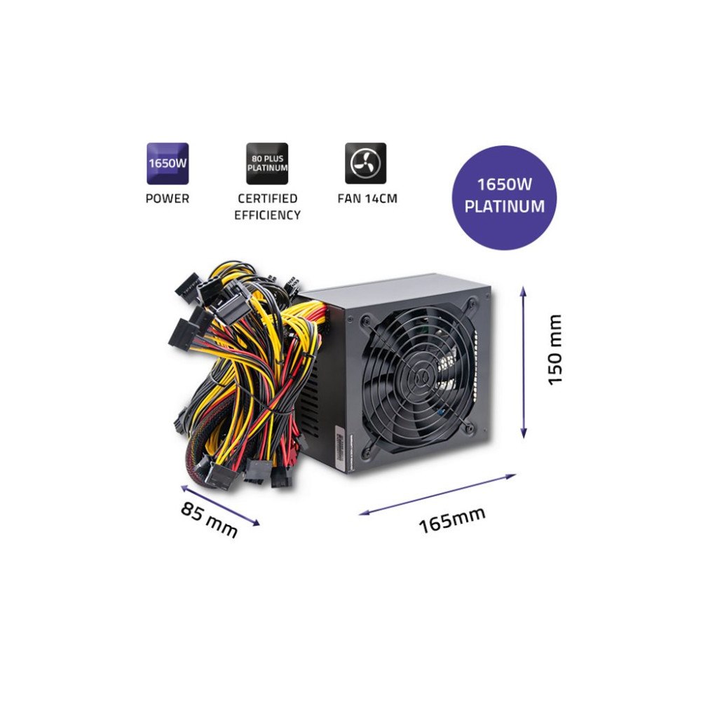 Qoltec Qoltec Monolith - nätaggregat - effektiv - 1650 Watt