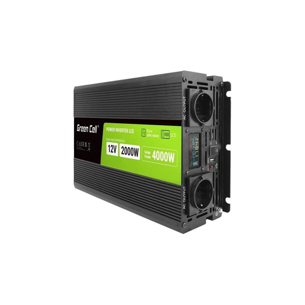 Green Cell Green Cell - DC-AC-omriktare - 2000 Watt