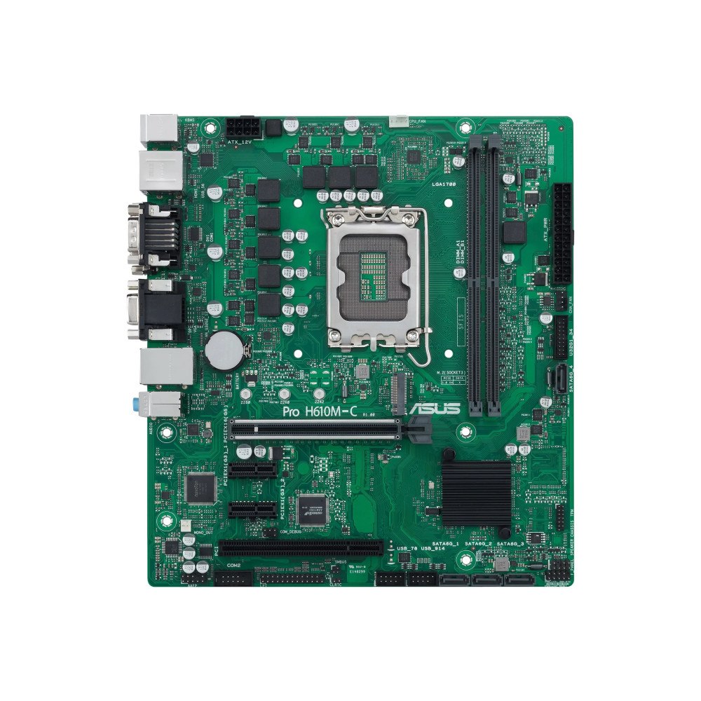 ASUSTeK COMPUTER ASUS Pro H610M-C-CSM - moderkort - micro ATX - LGA1700-uttag - H610
