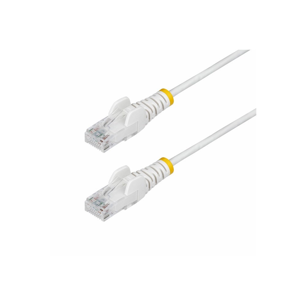 StarTech.com StarTech.com 1.5m White Slim CAT6 Ethernet Cable, Snagless, 28AWG, LSZH - patch-kabel - 1.5 m - vit