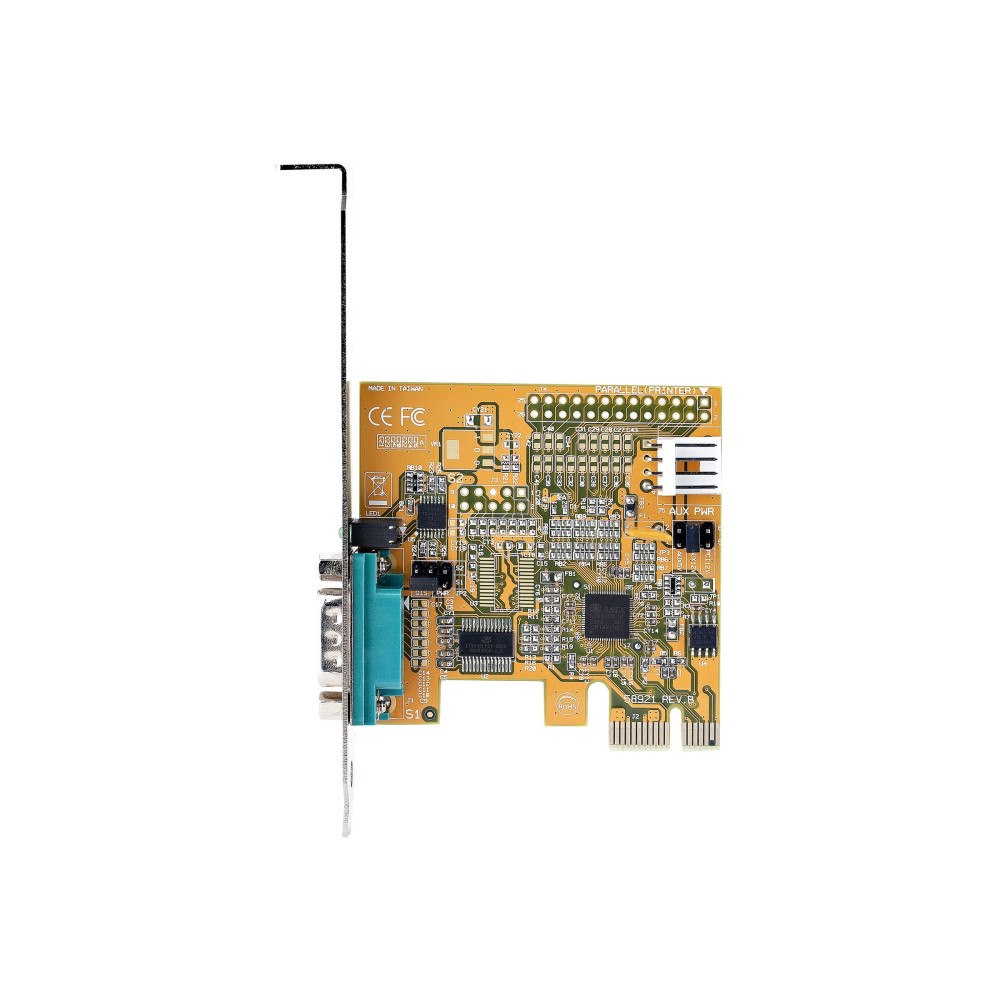 StarTech.com Startech PCI Express Serial Card, PCIe to RS232 (DB9) Serial Interface Card, PC Serial Card with 16C1050 UART, Standard...