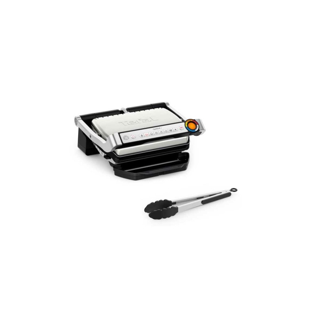 Tefal Tefal OptiGrill + GC718D10, Svart, Rostfritt stål, Rektangul...
