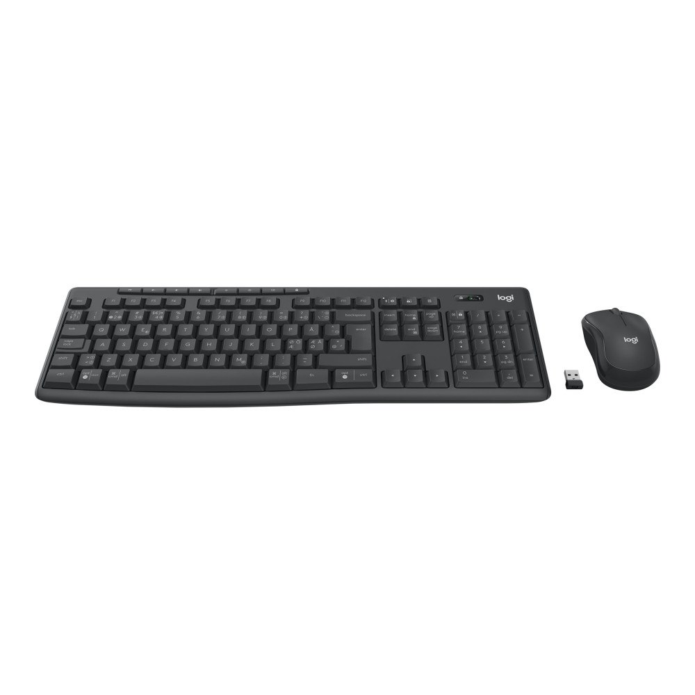 Logitech Logitech MK370 Combo for Business - sats med tangentbord och mus - QWERTY - brittisk - grafit Inmatningsenhet