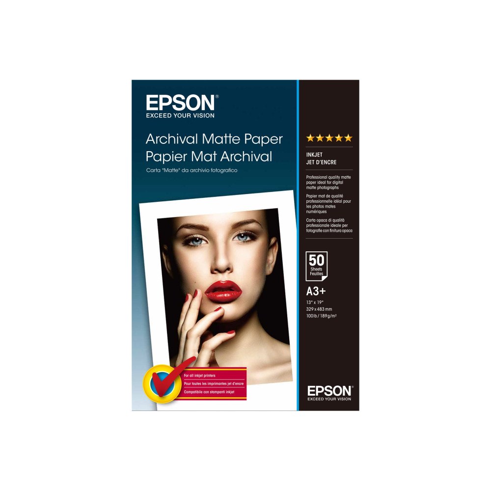 EPSON Epson Archival - papper - matt - 50 ark - Super A3/B - 192 g/m²