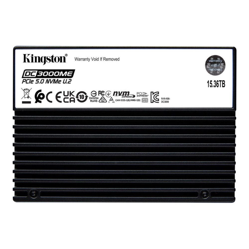 Kingston Technology Kingston DC3000ME - SSD - Enterprise - 15.36 TB - U.2 PCIe 5.0 x4 (NVMe)