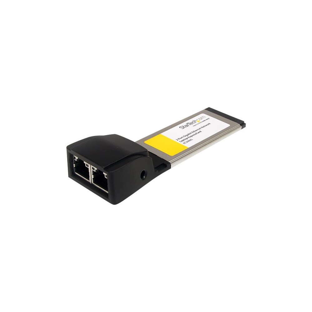 StarTech.com StarTech.com Dual Port ExpressCard Gigabit Laptop Ethernet NIC Network Adapter Card - nätverksadapter - ExpressCard - Gi...