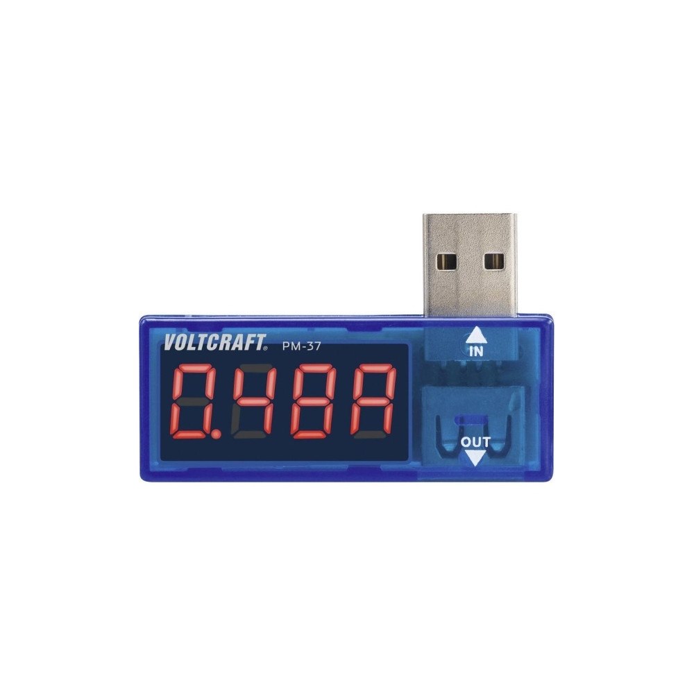 VOLTCRAFT USB-mätadapter digitalVOLTCRAFTPM-37CAT IDisplay (antal): 99...