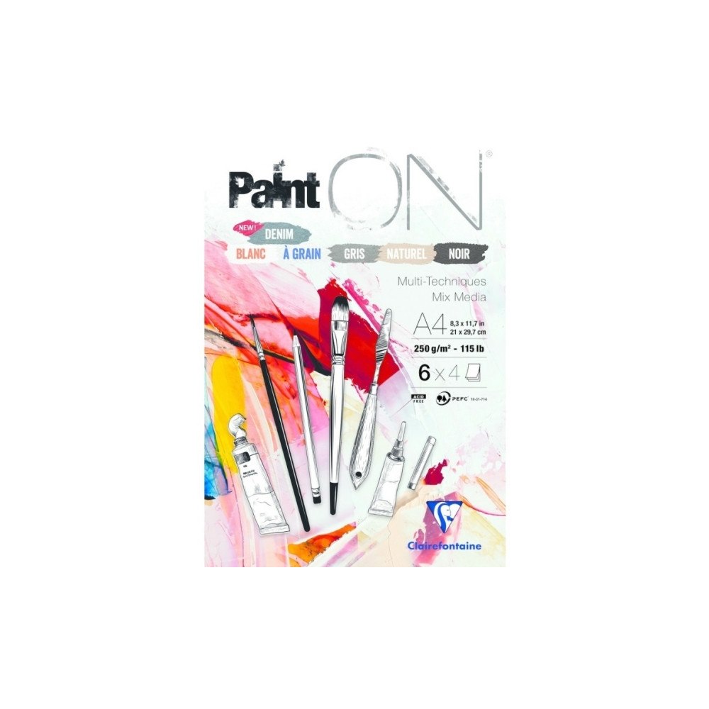 Clairefontaine Clairefontaine PaintON Multi-Techniques, Konstpapper, 250 g/...