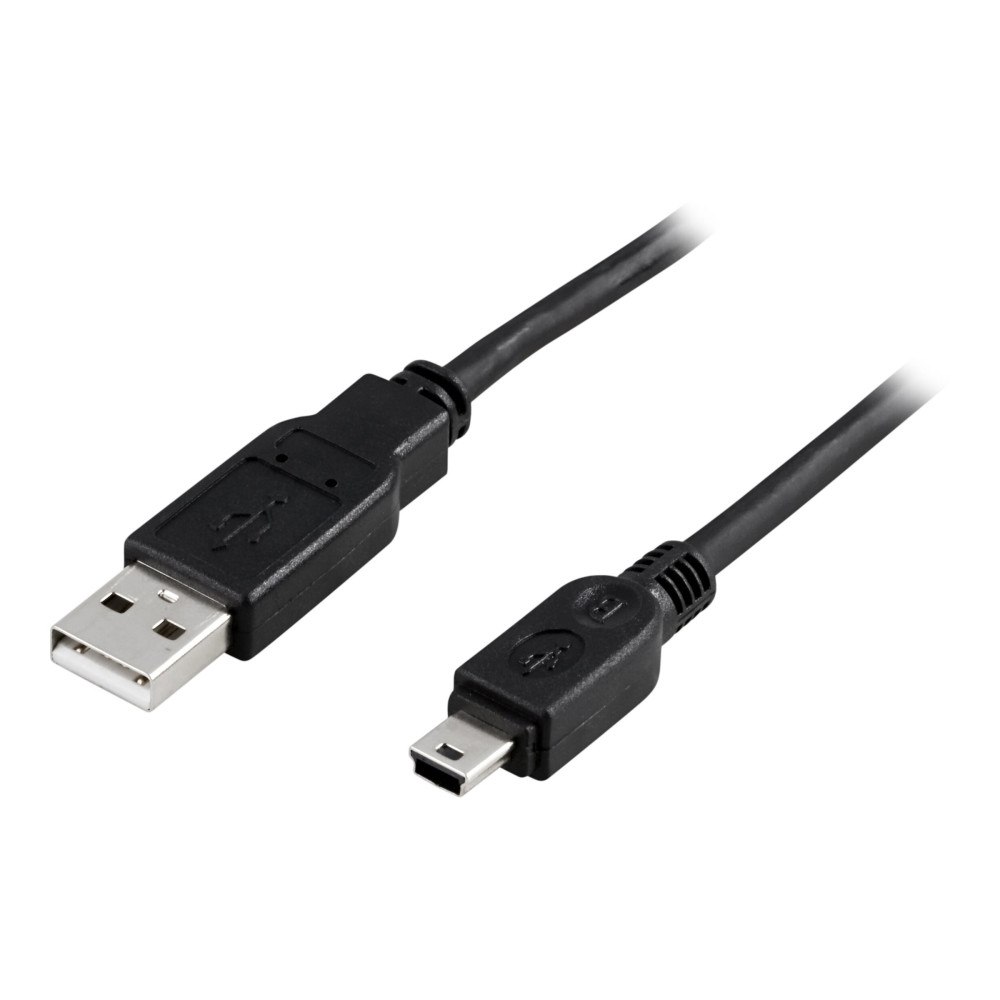 Deltaco DELTACO USB-24S - USB-kabel - USB till mini-USB typ B - 1 m