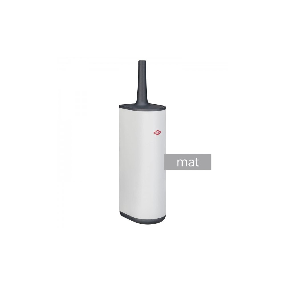 Wesco Wesco 315106-74, Toalettborste och hållare, Grå, Vit, Stål,...