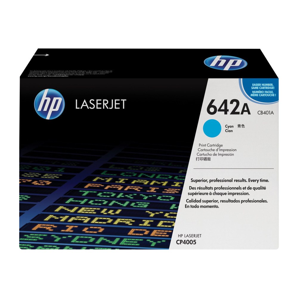 HP HP 642A - cyan - original - LaserJet - tonerkassett (CB401A)