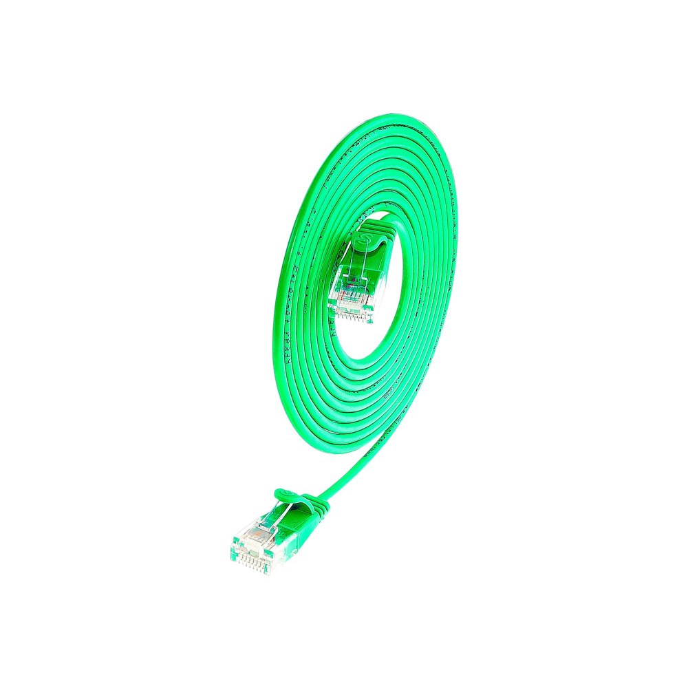 Triotronik Wirewin Slim Light - patch-kabel - 2 m - grön
